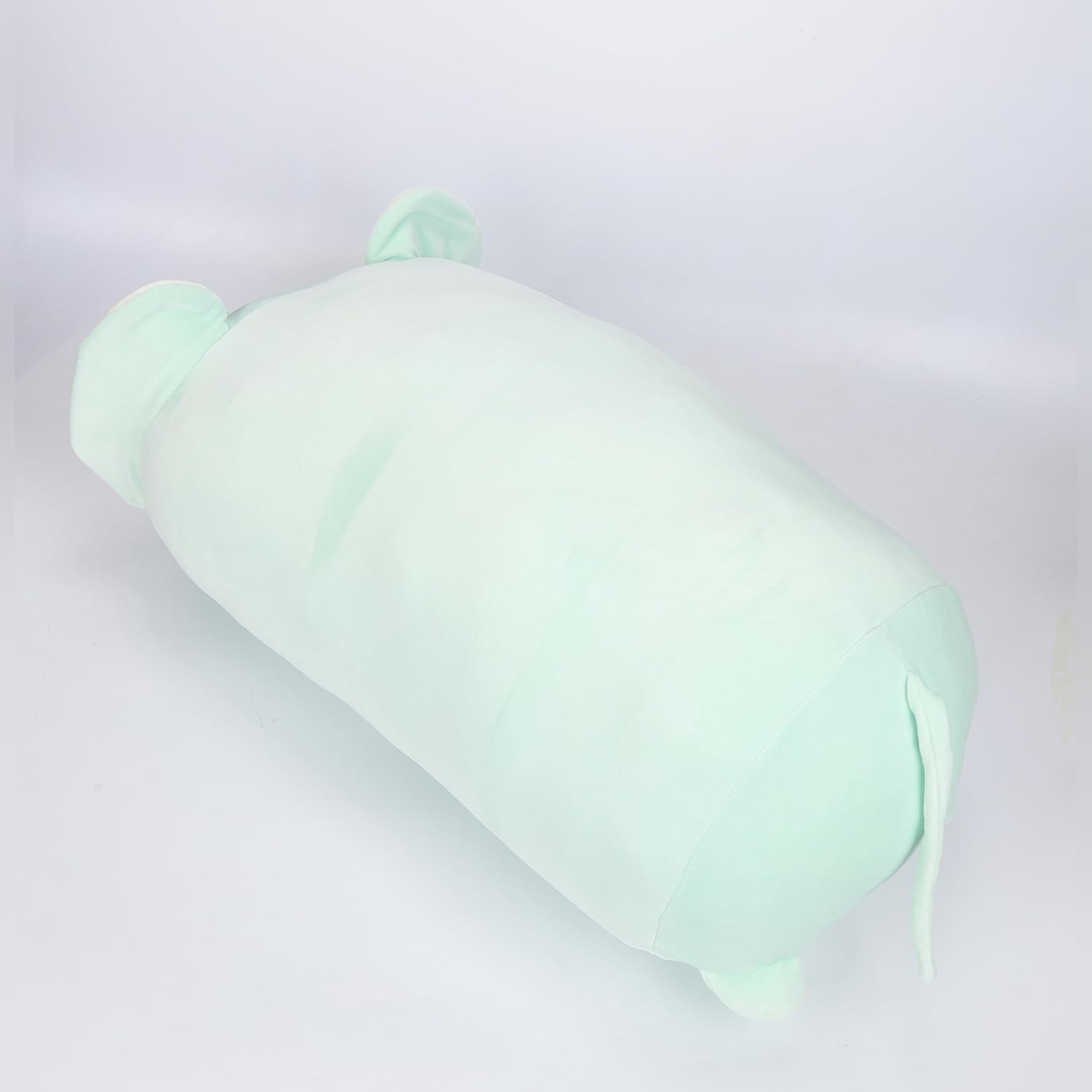 TemBe 23.6 inch Cute Large Elephant Plush Stuffed Animal Pillow, Very Soft Squish Mellow Hugging Toy Gifts for Bedding, Kids Sleeping Cute Pillow (Green Elephant)